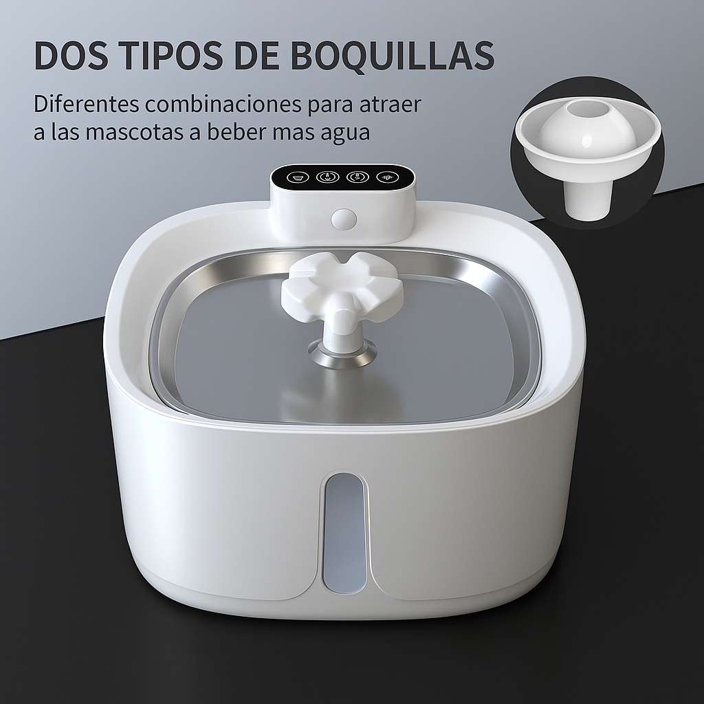 Fuente con Bateria inalambrica para Gatos 3.2 Litros + Pack de filtros