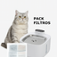 Fuente con Bateria inalambrica para Gatos 3.2 Litros + Pack de filtros