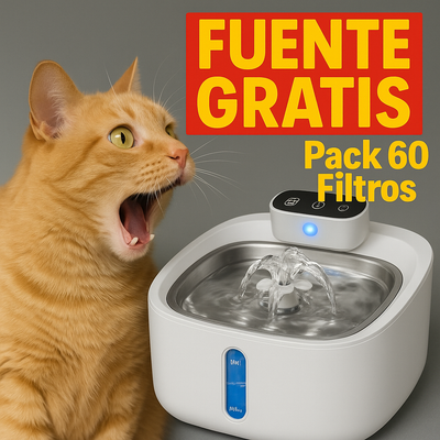 60 x Filtros con Fuente de agua inalambrica GRATIS